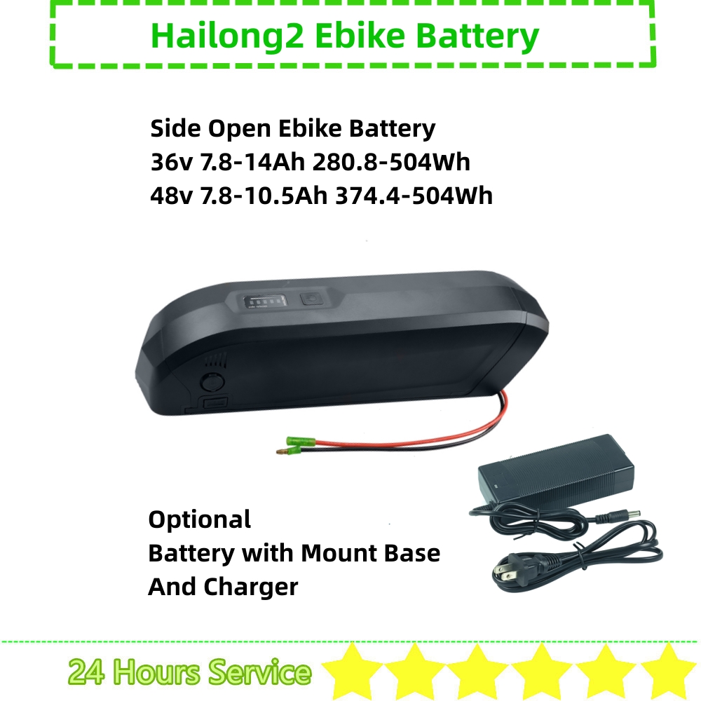 Ebike Battery 48V 20Ah Hailong - 36V Ebike Battery Hailong 2 Side