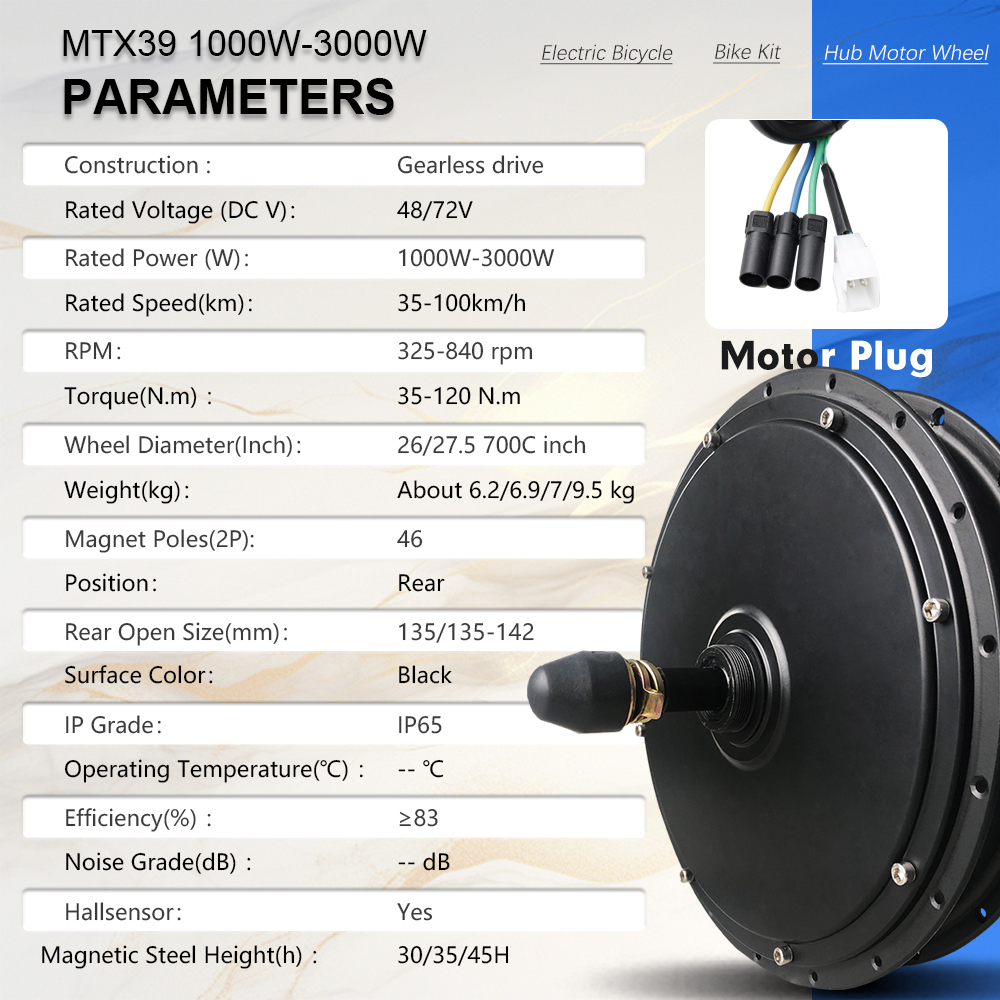 MTX Rim Electric Bike Conversi - Ebike Conversion Kit 72V 3000W ulasan dan harga