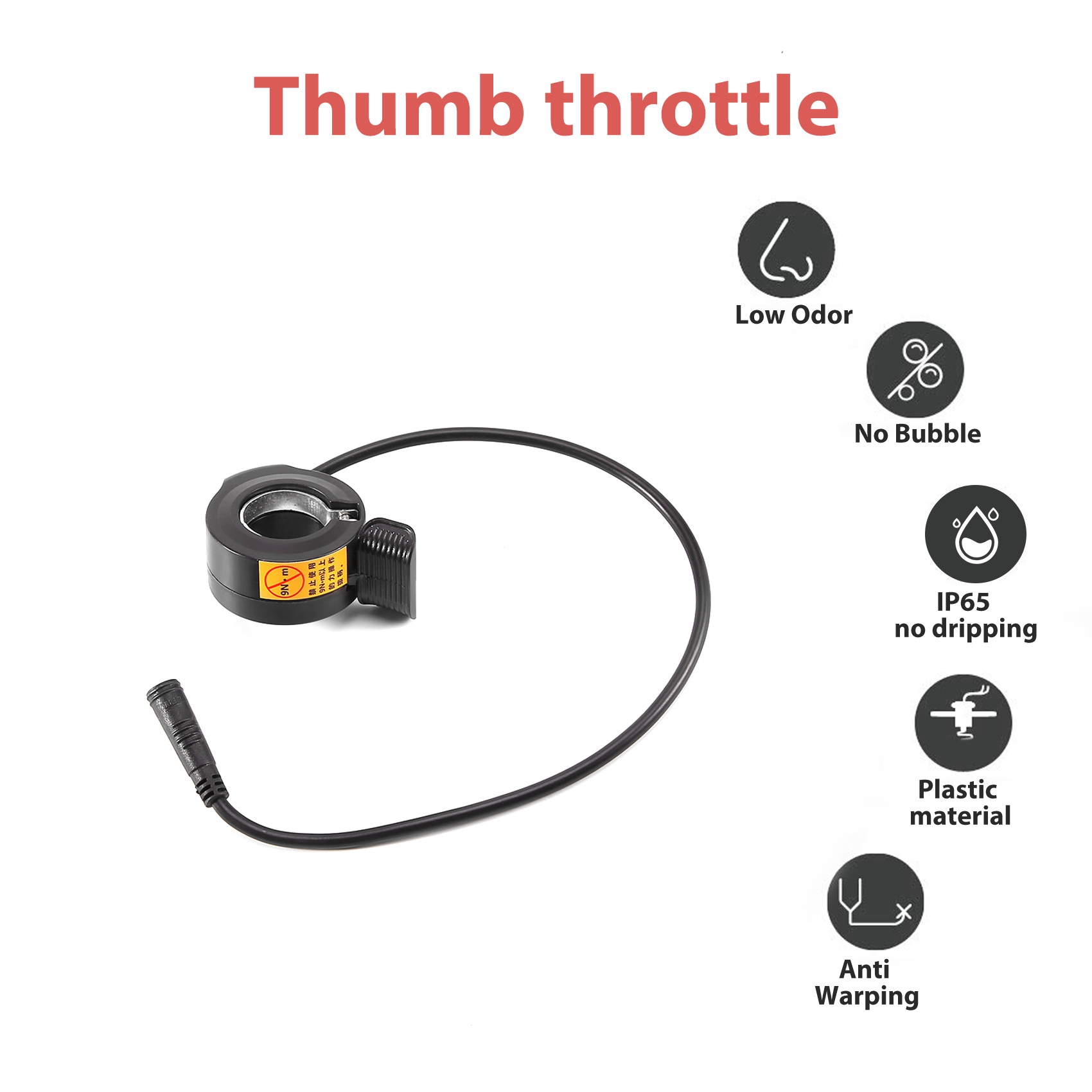 ABME New Thumb Throttle for Mi - Mid Drive Motor Kit 52V 1000W ulasan dan harga