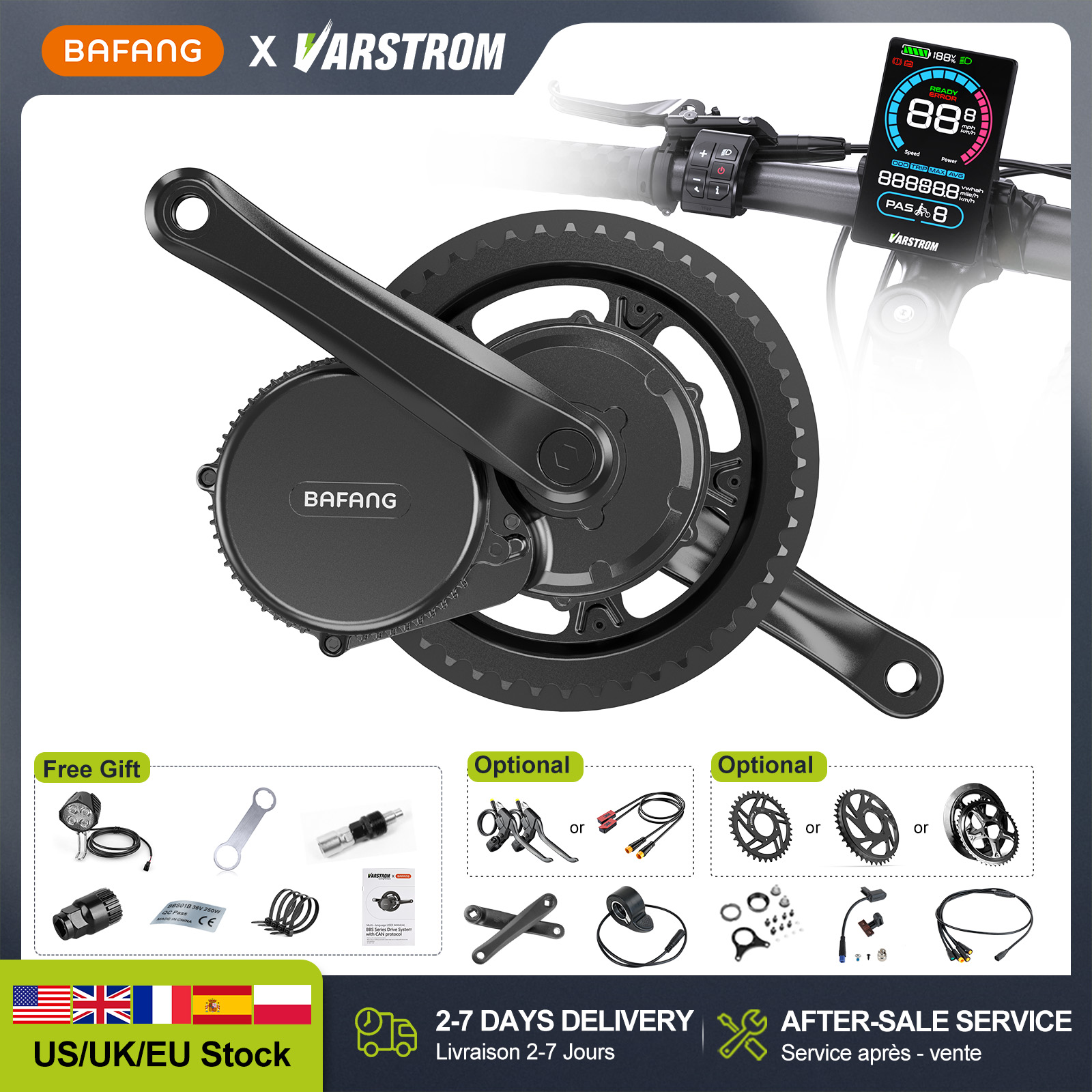 [US Stock] BAFANG 48V 500W 750 - Bafang Bbshd 1000W Conversion Kit ulasan dan harga